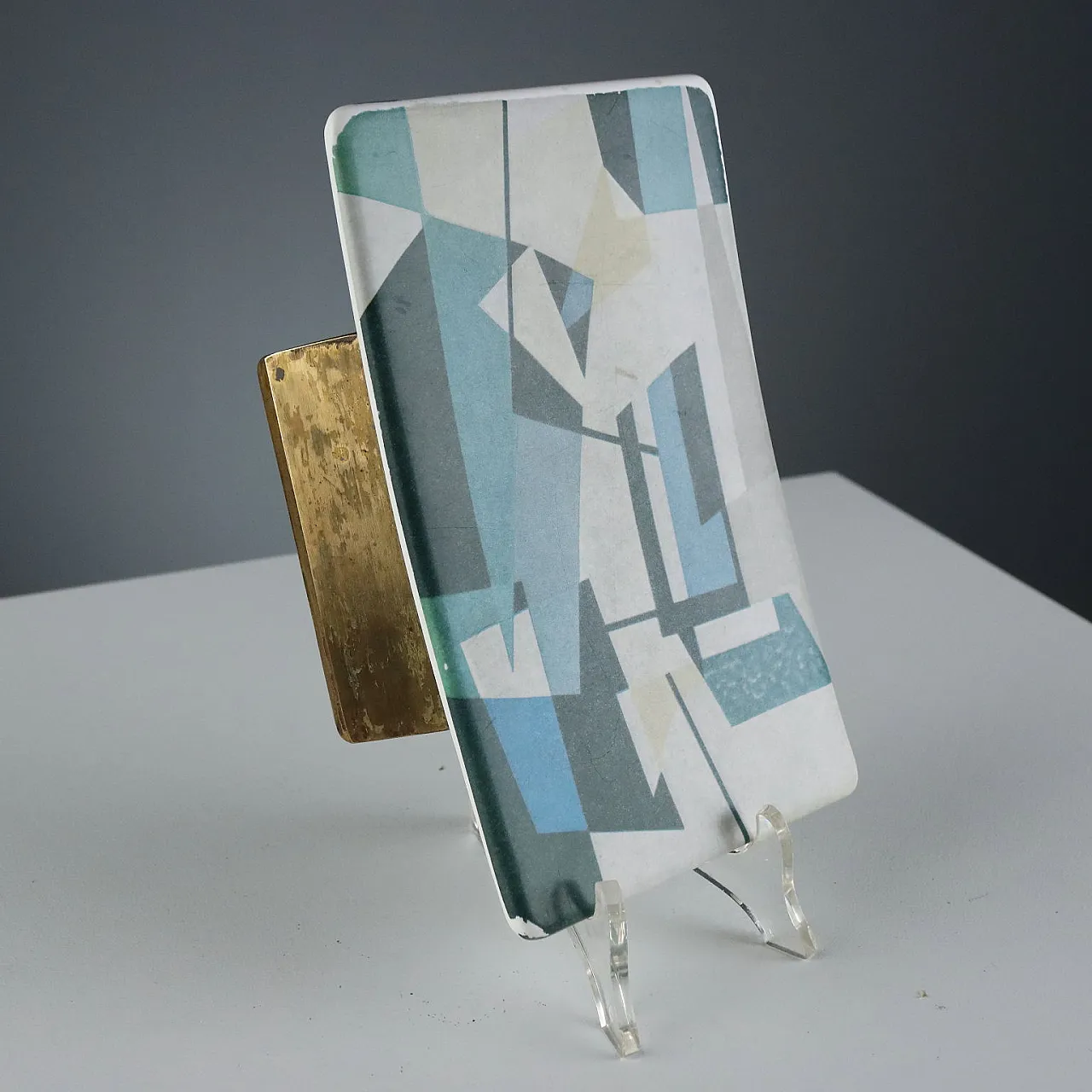 Coppia di maniglie in plastica e ottone, '900 3