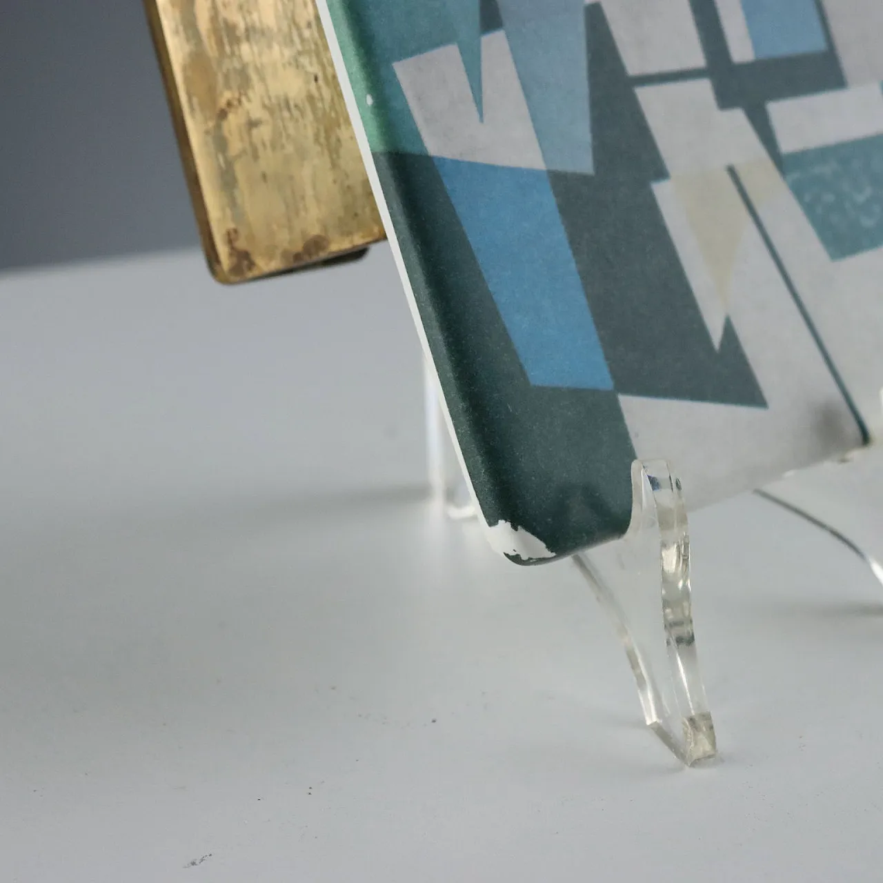 Coppia di maniglie in plastica e ottone, '900 4