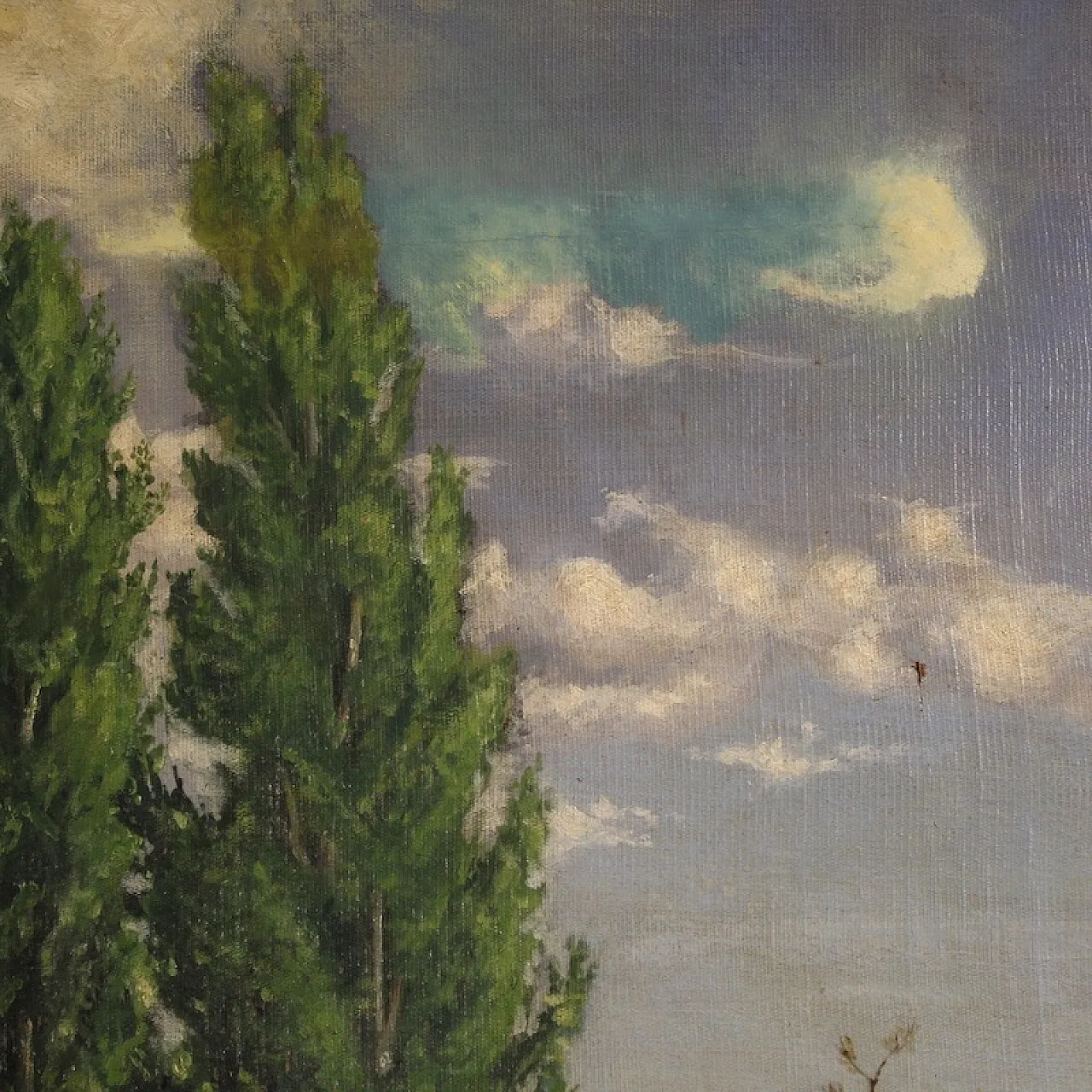 Spanish landscape painting signed C. Coll 1883 13