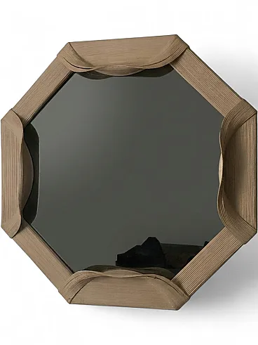Octagonal Scultura Mirror by Vivai del Sud, 1970s