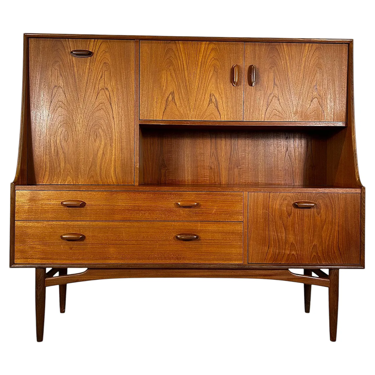 Highboard G Plan Fresco in teak inglese Mid-Century, anni ’60 1
