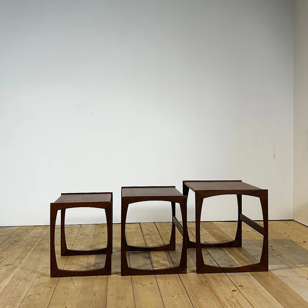 3 Tavolini a nido in teak danese Mid-Century, anni ’60 6