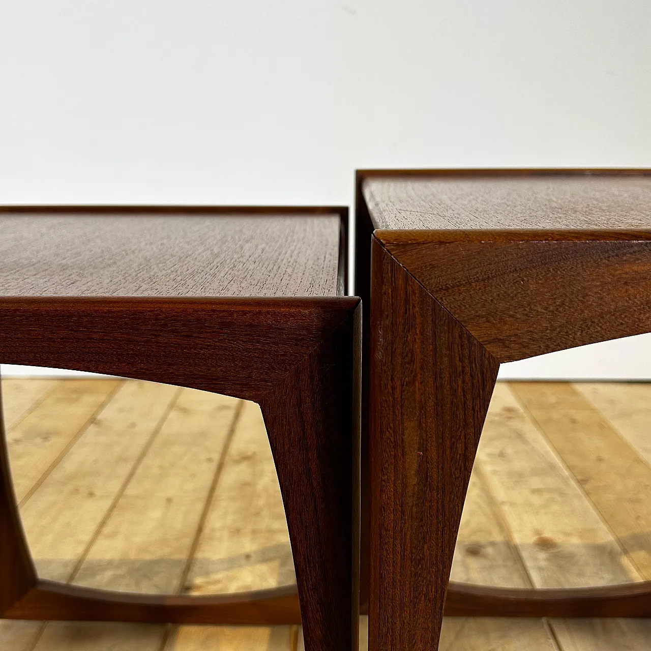 3 Tavolini a nido in teak danese Mid-Century, anni ’60 9