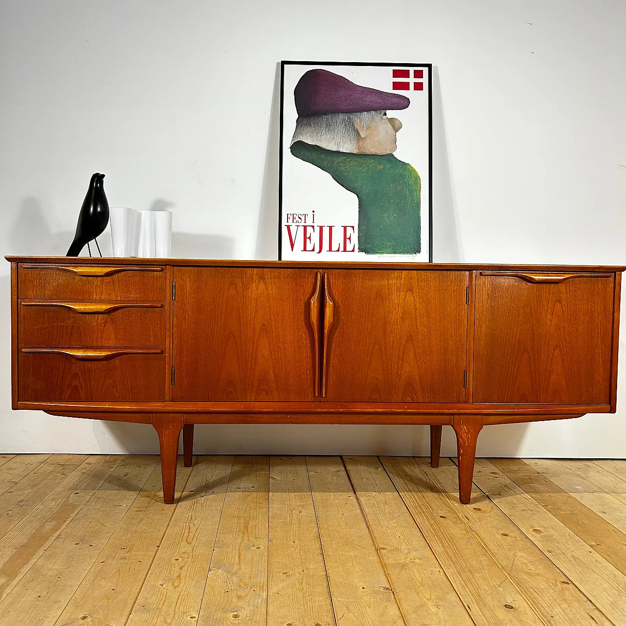 Credenza Jentique in teak inglese Mid-Century, anni ’60 10