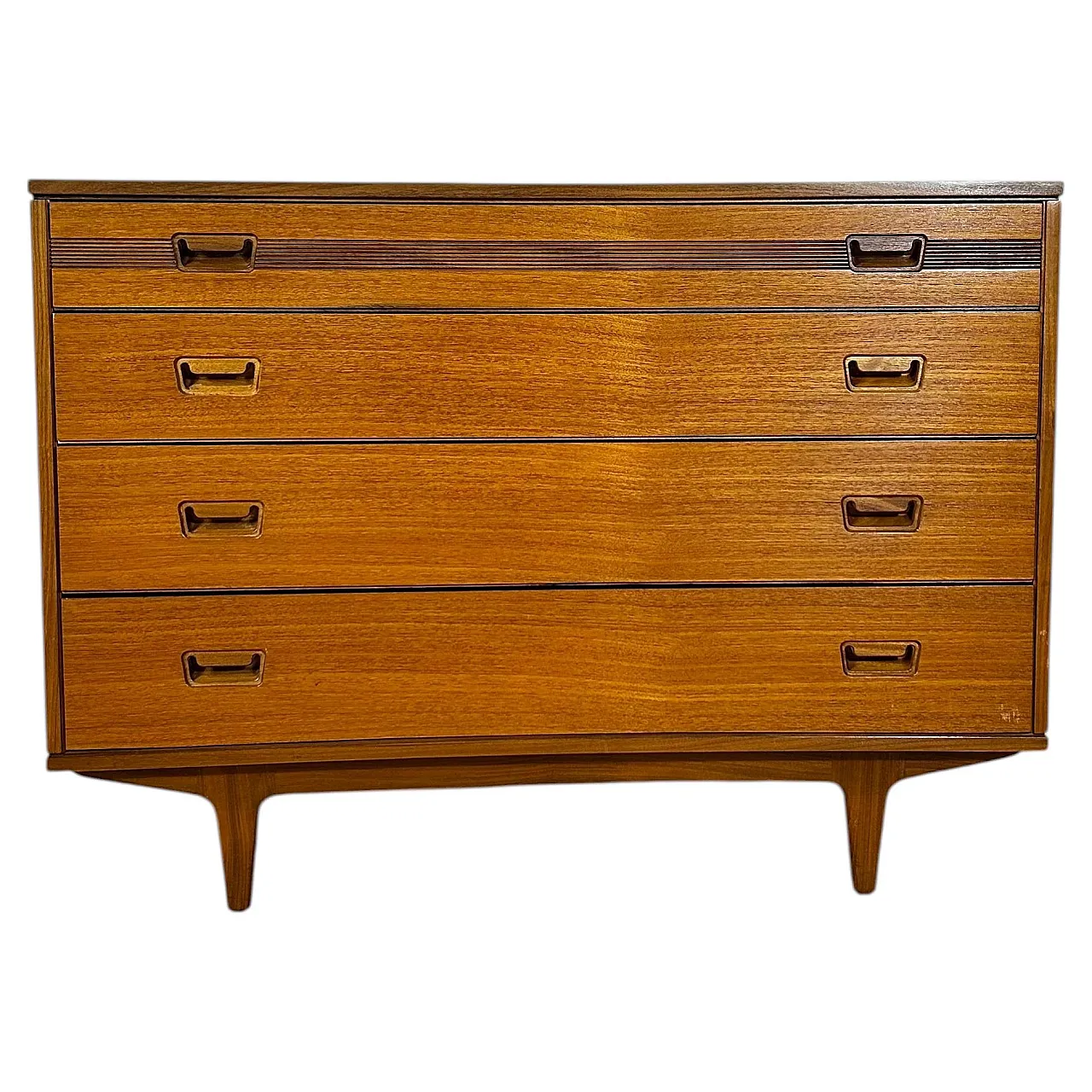 Cassettiera Butilux in teak danese Scandinavian Modern, anni ’60 1