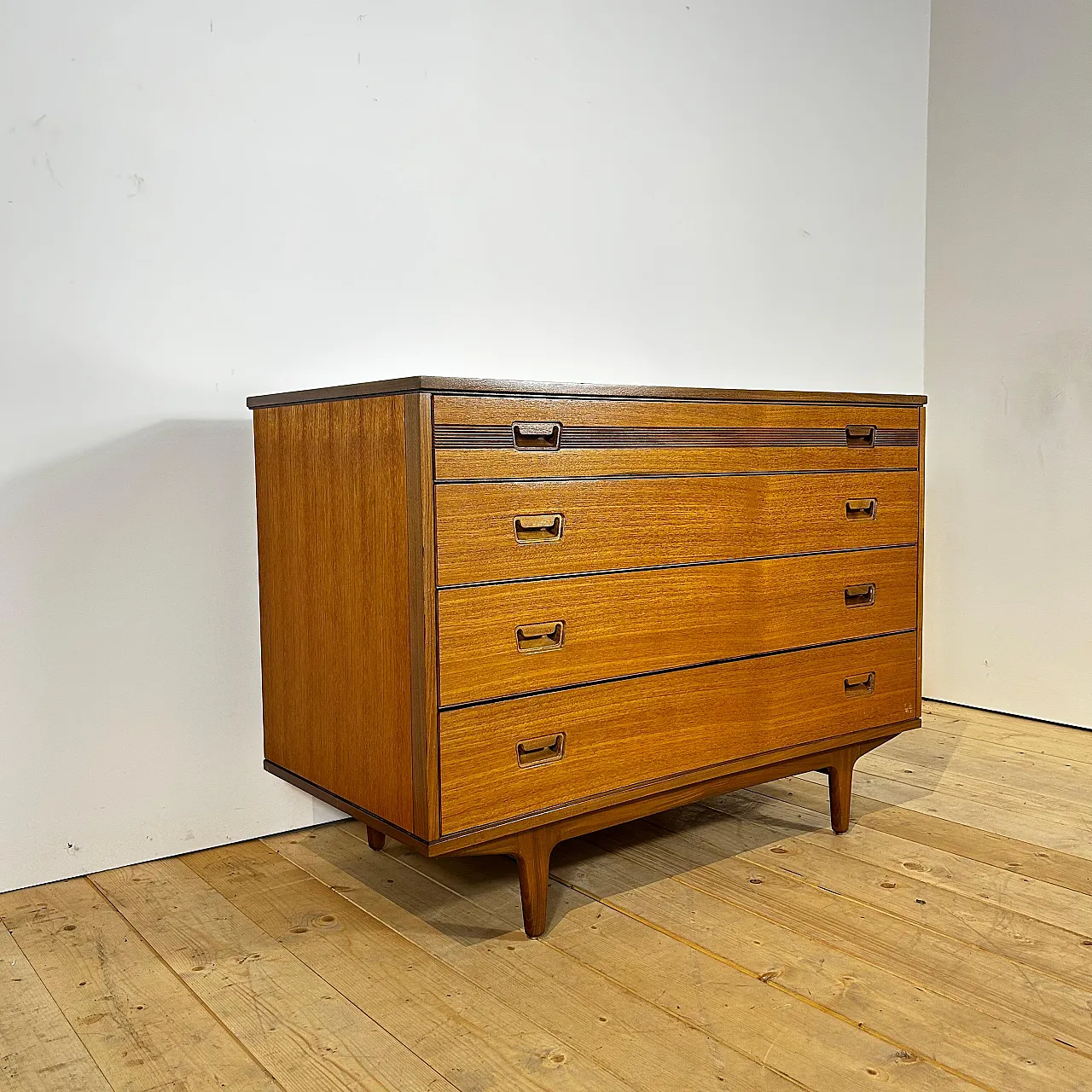 Cassettiera Butilux in teak danese Scandinavian Modern, anni ’60 4