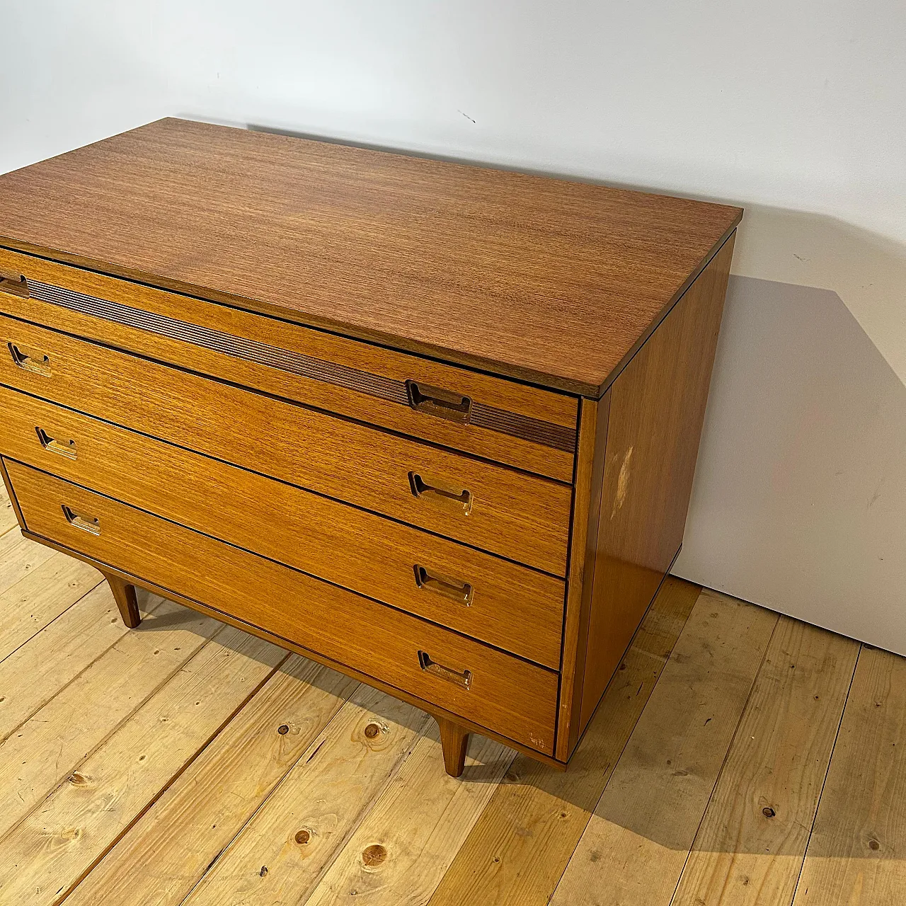 Cassettiera Butilux in teak danese Scandinavian Modern, anni ’60 5