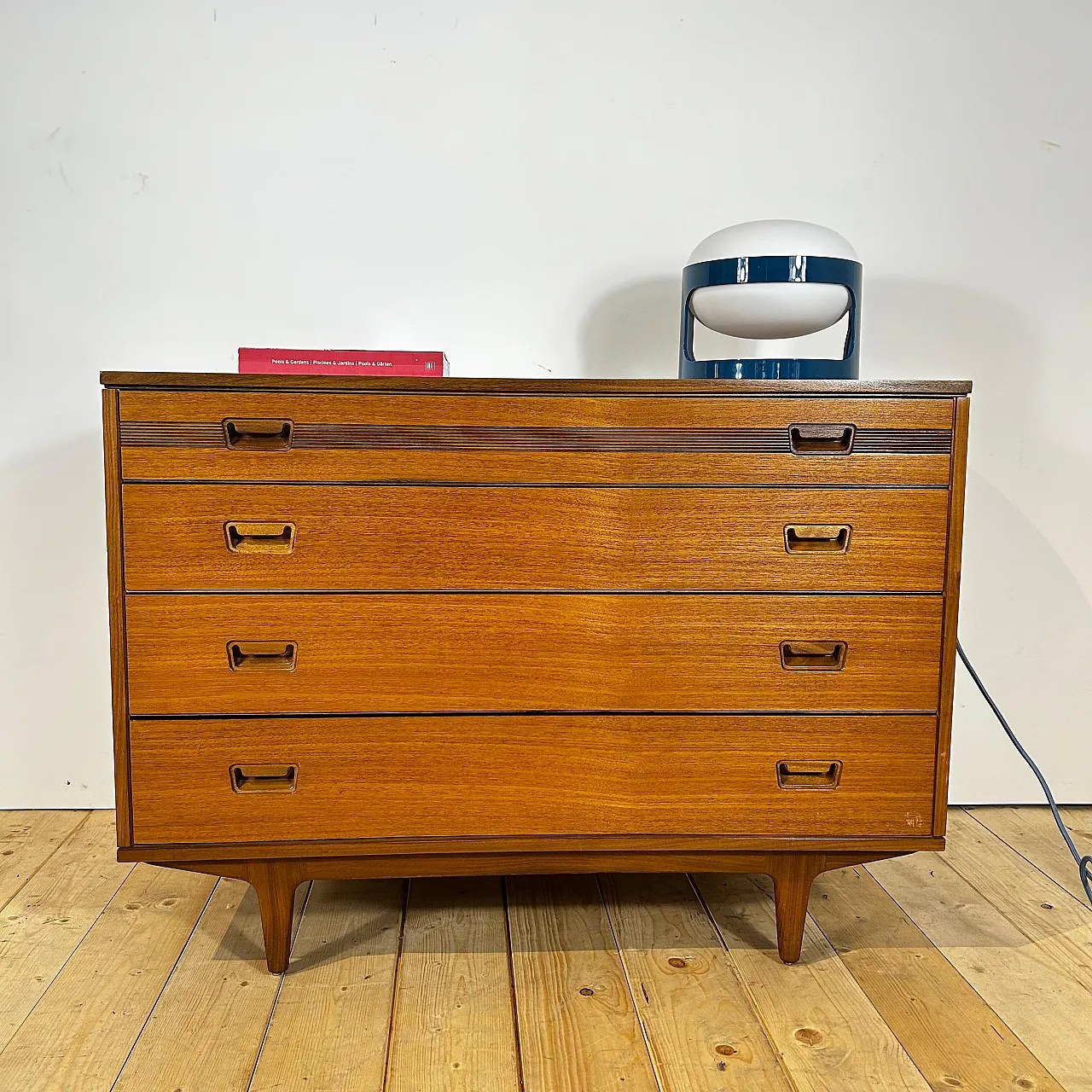 Cassettiera Butilux in teak danese Scandinavian Modern, anni ’60 9