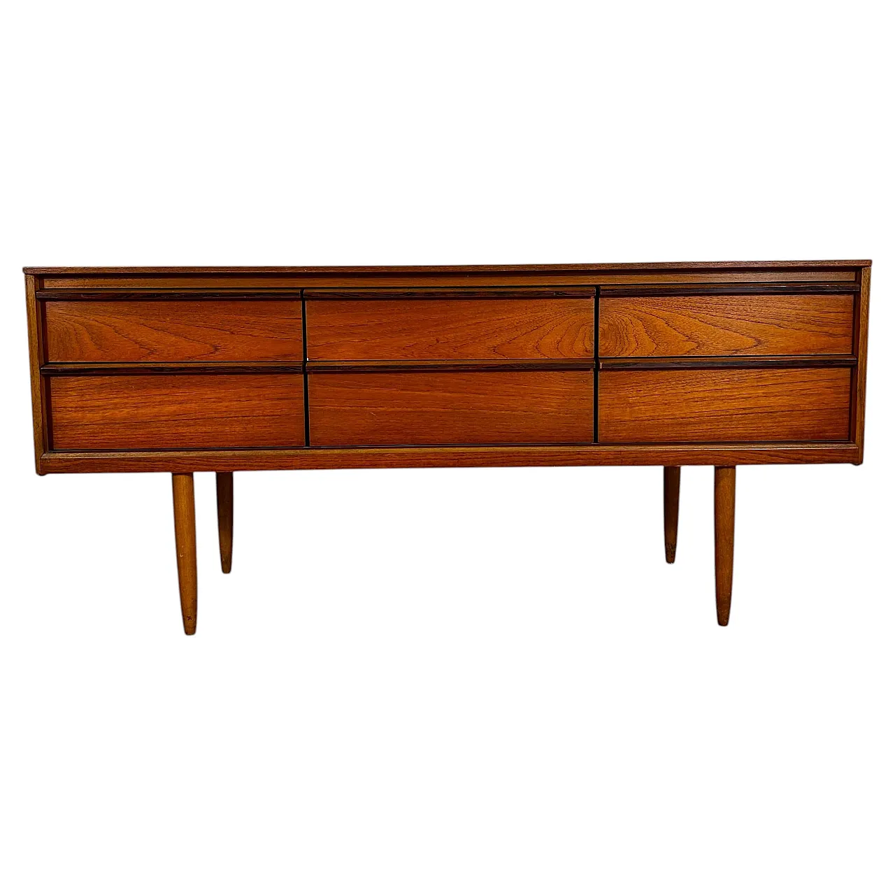 Cassettiera Austinsuite in teak inglese Mid-Century, anni ’60 1