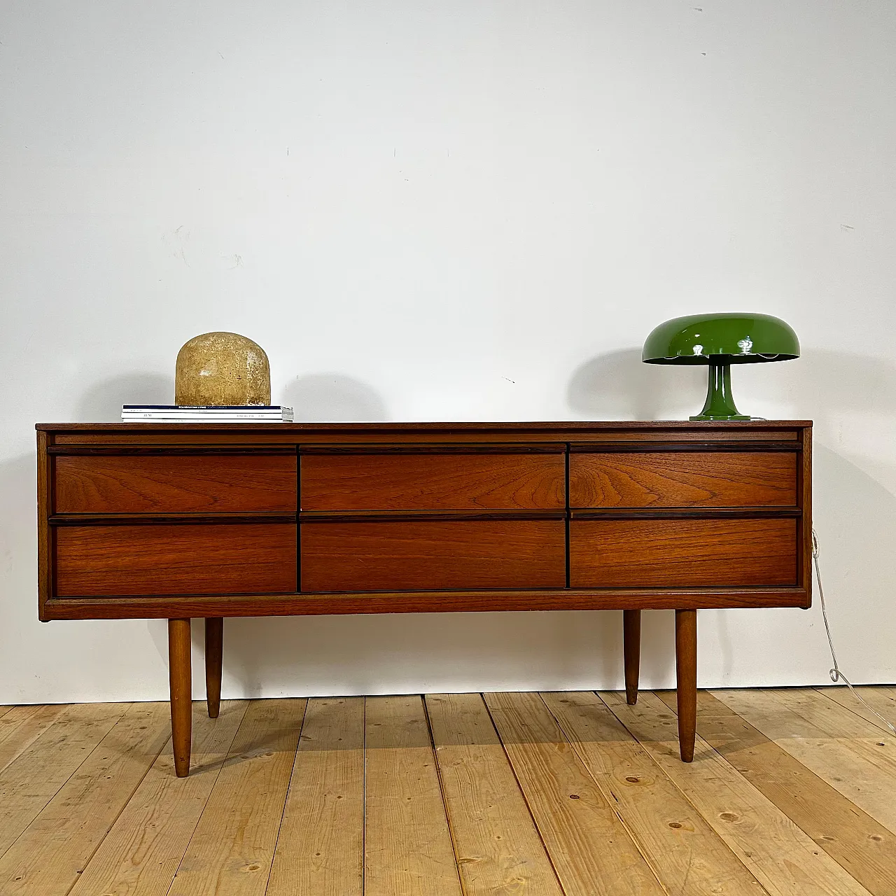 Cassettiera Austinsuite in teak inglese Mid-Century, anni ’60 8
