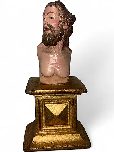 Scultura ligne con Busto di Gesù, '900