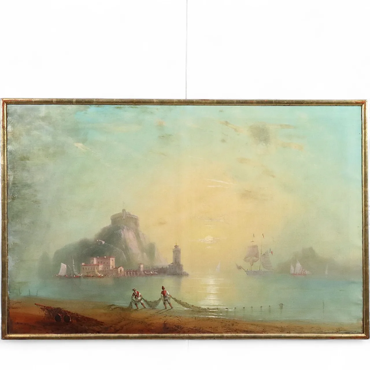 View of Nisida, oil on canvas, 19th century 11