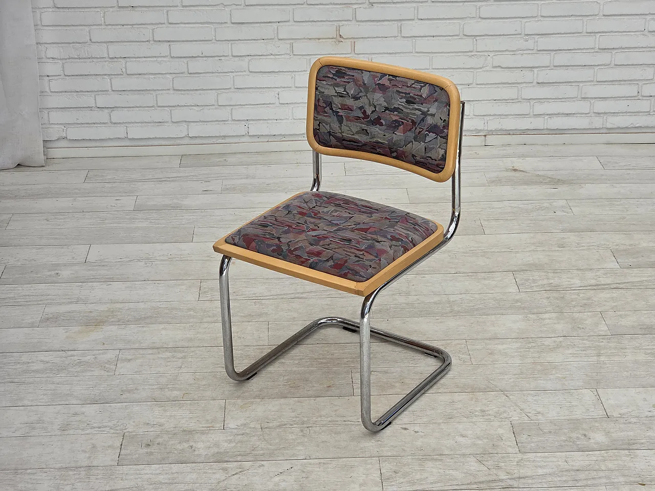 Anni '70, set di 4 sedie da pranzo italiane in stile Bauhaus. 5