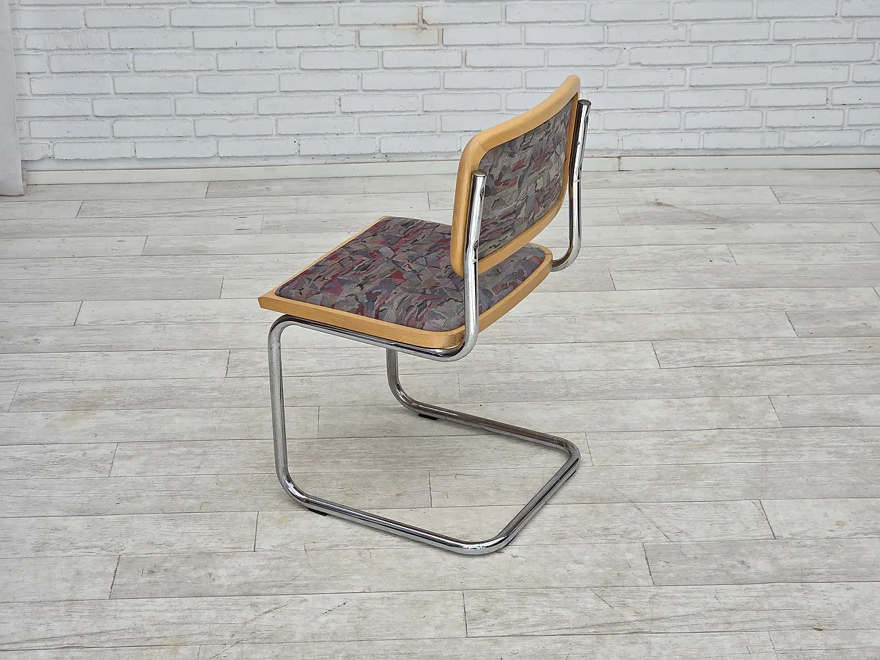 Anni '70, set di 4 sedie da pranzo italiane in stile Bauhaus. 6