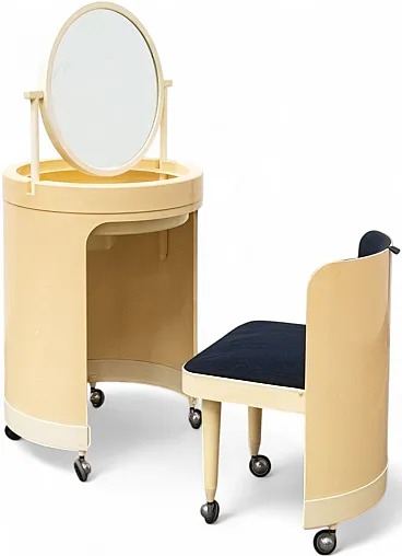 Space Age dressing table with chair, 1970s