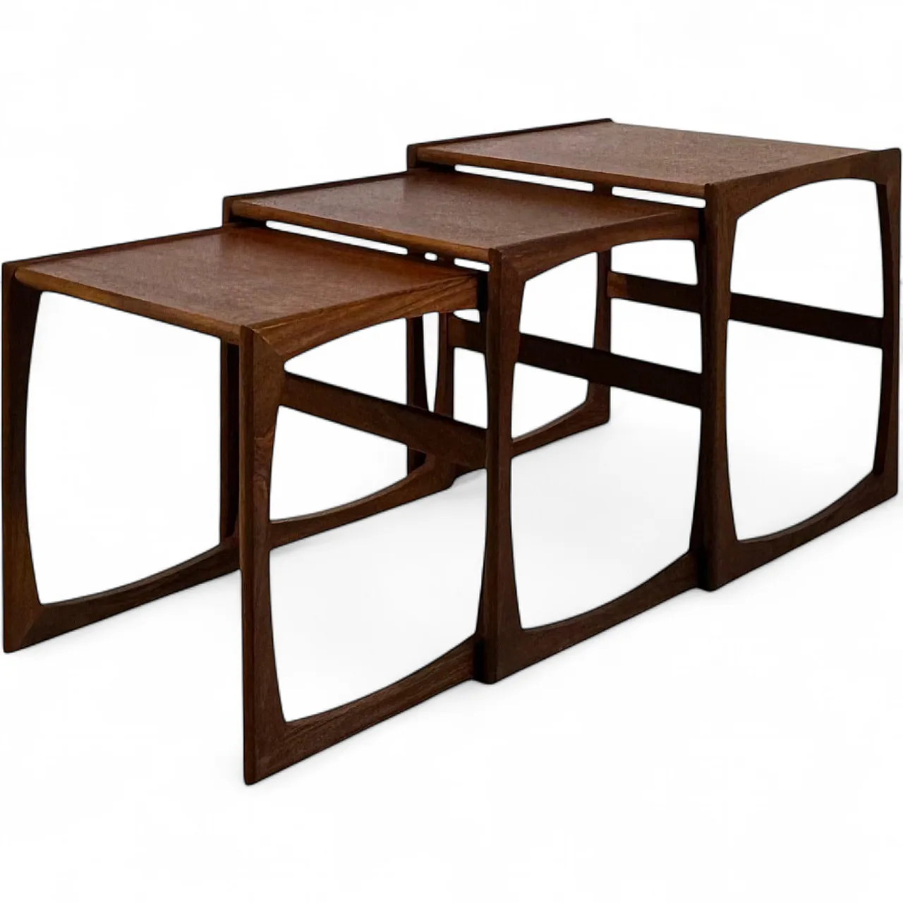 3 Tavolini a nido in teak danese Mid-Century, anni ’60 16