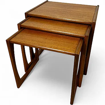 Tavolini nesting Quadrille di G Plan in teak, anni ’60