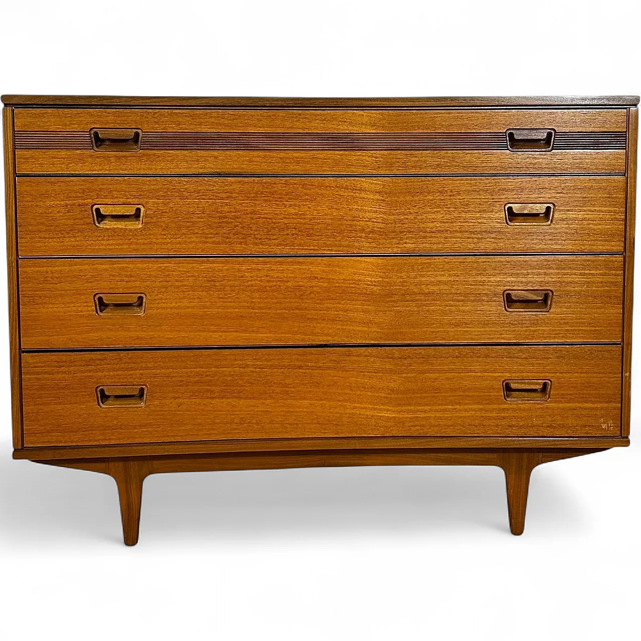 Cassettiera Butilux in teak danese Scandinavian Modern, anni ’60 10