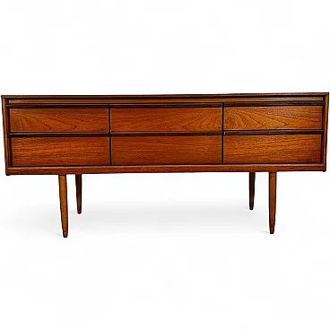 Cassettiera Austinsuite in teak inglese Mid-Century, anni ’60