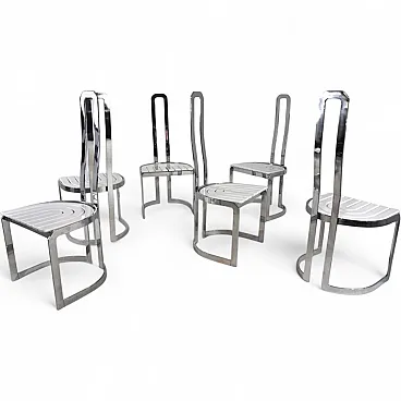 6 Postmodern Allmilmö dining chairs, 1980s