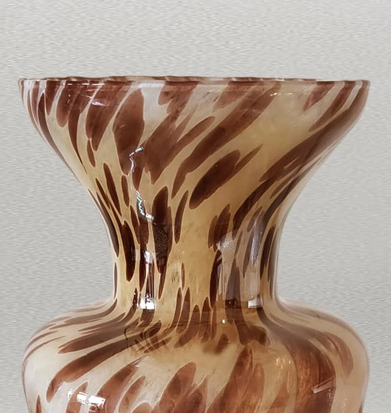 Handcrafted vase in Murano glass by Maestro del Vetro, 1970s 3