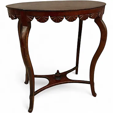 Tavolino in legno massello Liberty, inizio '900