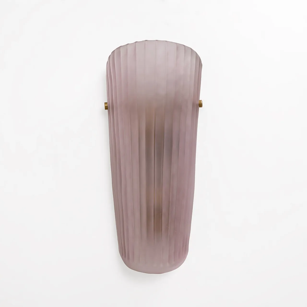 Pair of Murano glass and brass wall sconces, 20th century 3