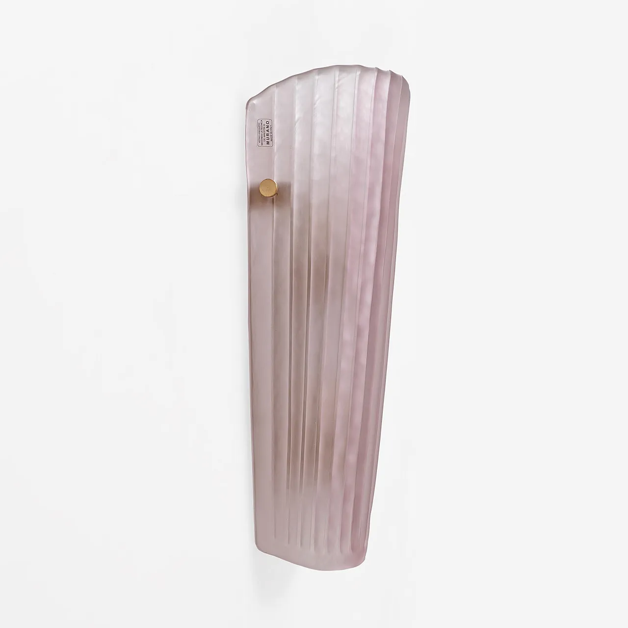 Pair of Murano glass and brass wall sconces, 20th century 5
