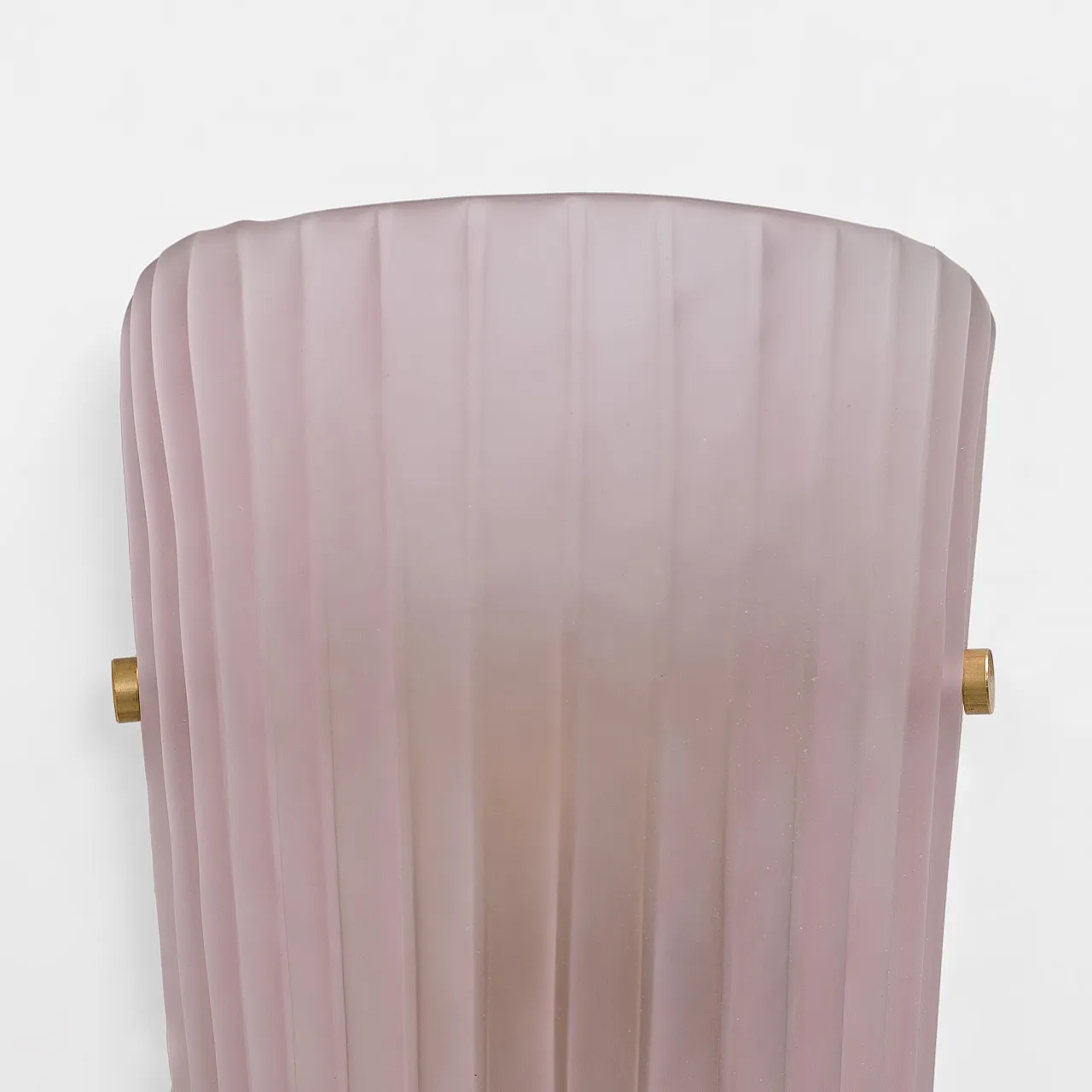 Pair of Murano glass and brass wall sconces, 20th century 8
