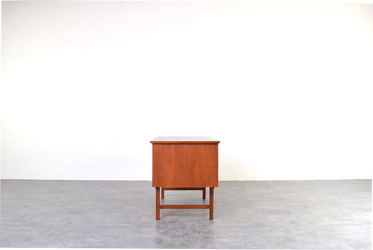 Scrivania direzionale moderna Mid-Century in teak, Danimarca, anni '60 7