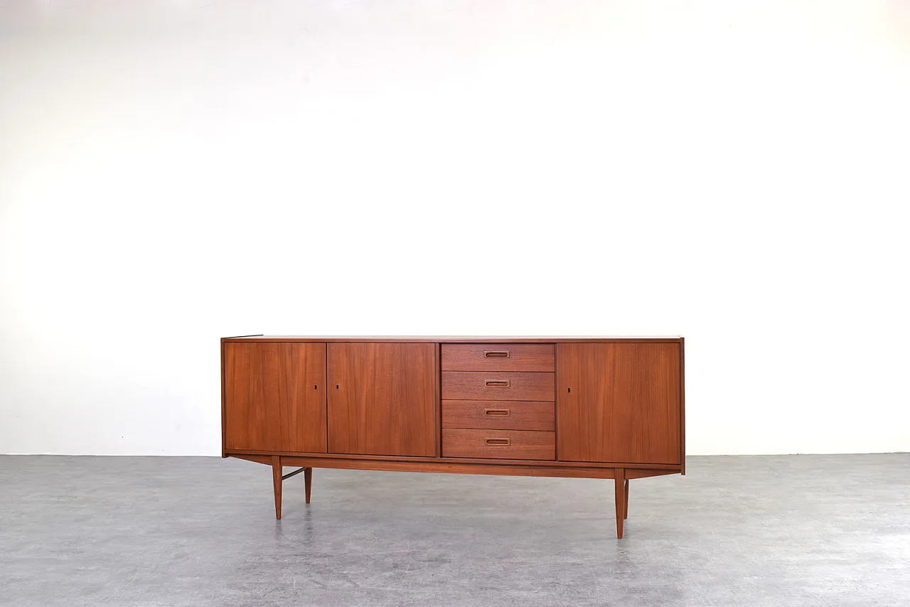 Credenza Mid-Century in teak, Danimarca, anni '60 4