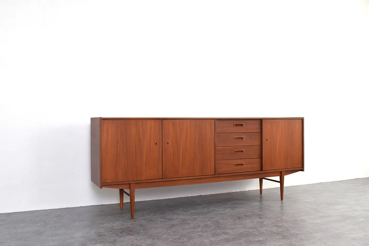 Credenza Mid-Century in teak, Danimarca, anni '60 6