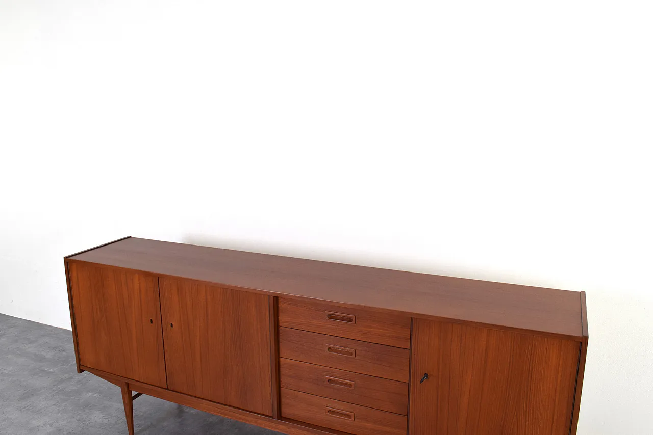 Credenza Mid-Century in teak, Danimarca, anni '60 12
