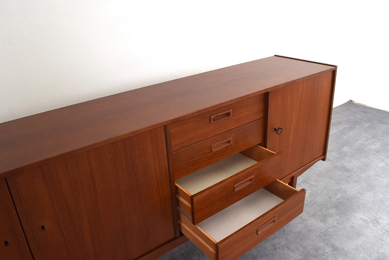 Credenza Mid-Century in teak, Danimarca, anni '60 14