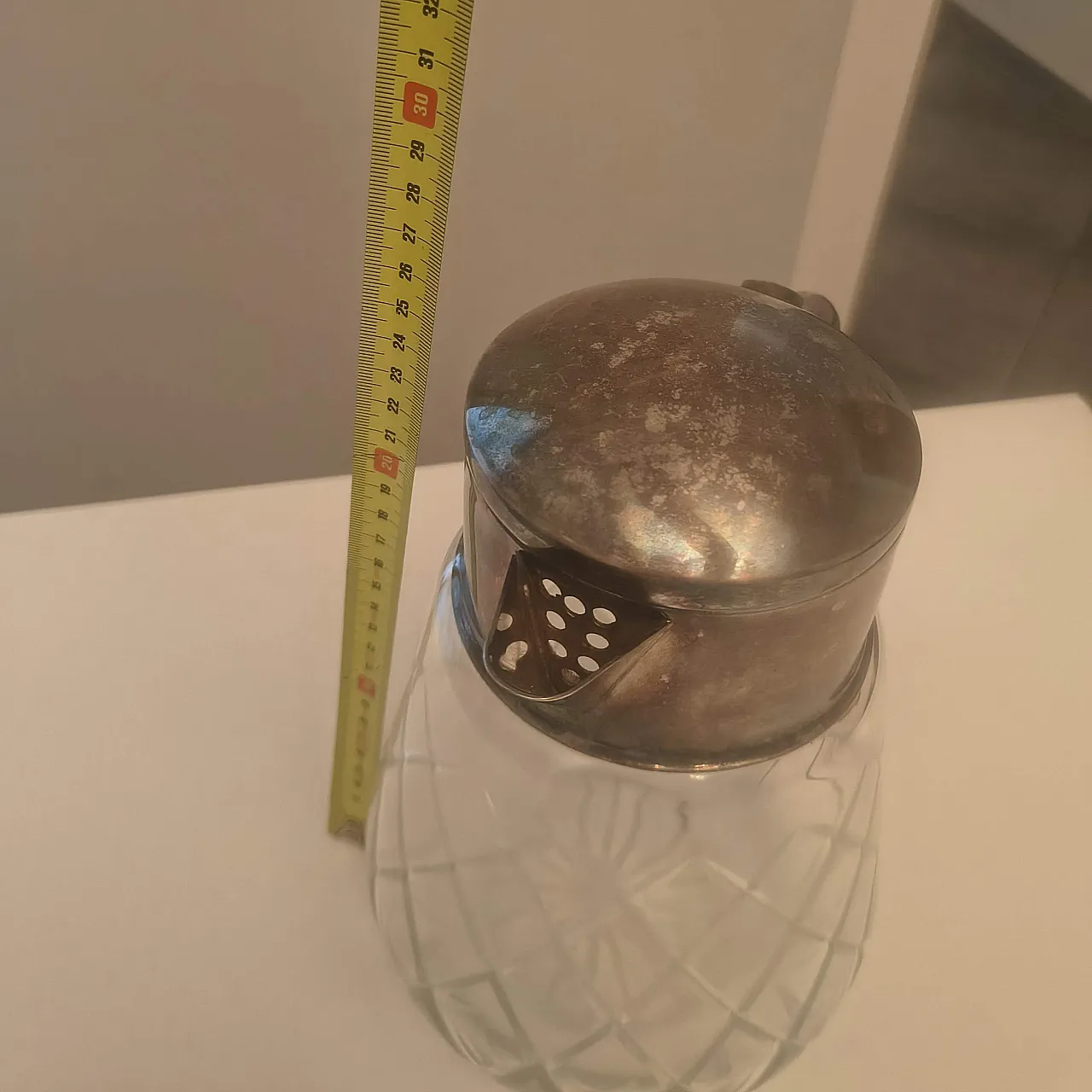 Caraffa in cristallo, anni '50 3
