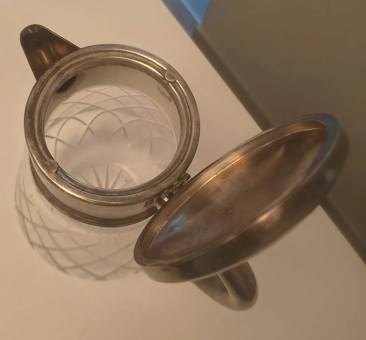 Caraffa in cristallo, anni '50 4