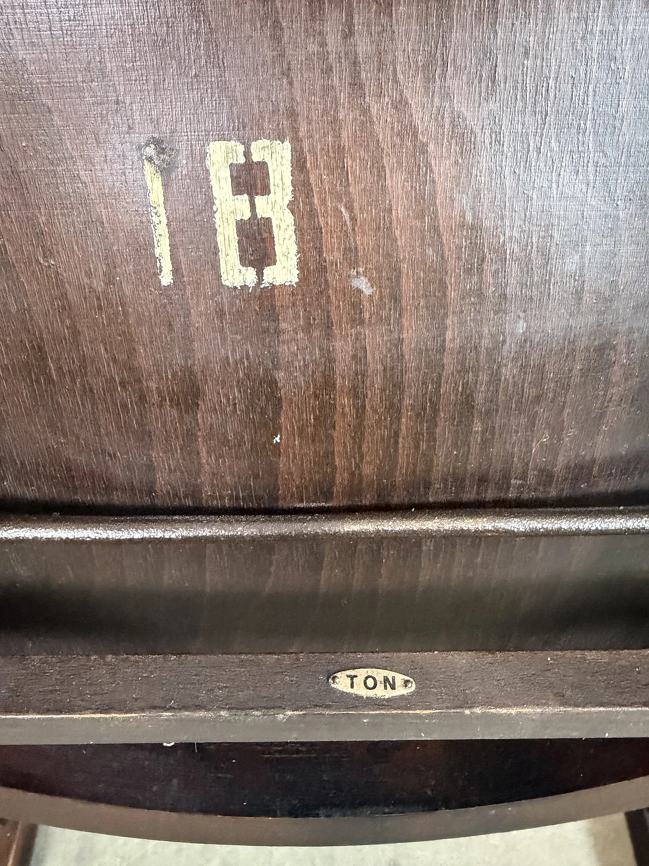 Vintage Two-Seat Cinema Bench from TON, 1960s 17