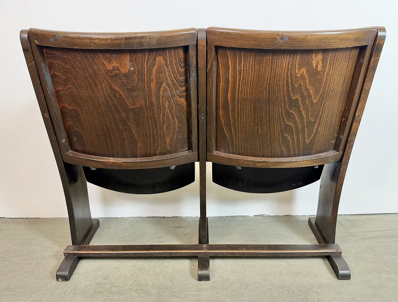 Vintage Two-Seat Cinema Bench from TON, 1960s 18