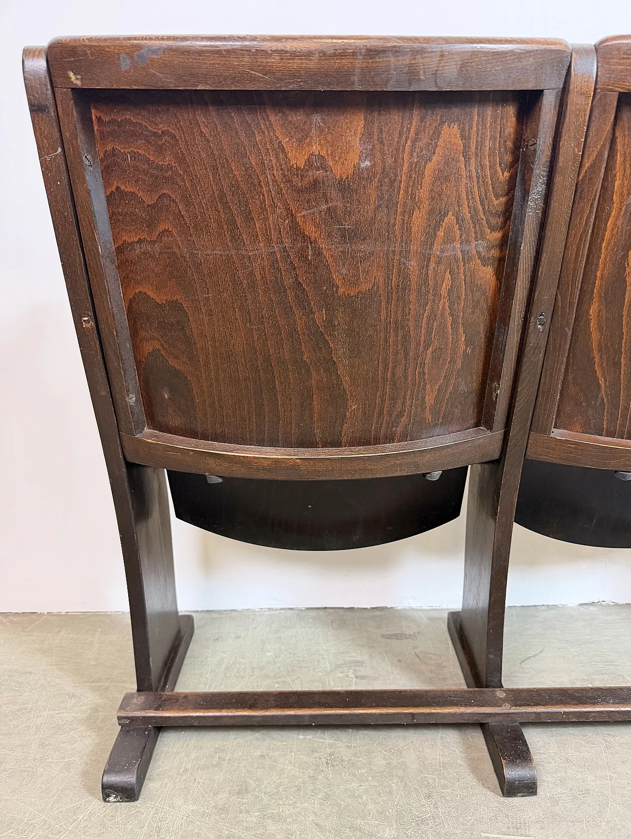 Vintage Two-Seat Cinema Bench from TON, 1960s 19