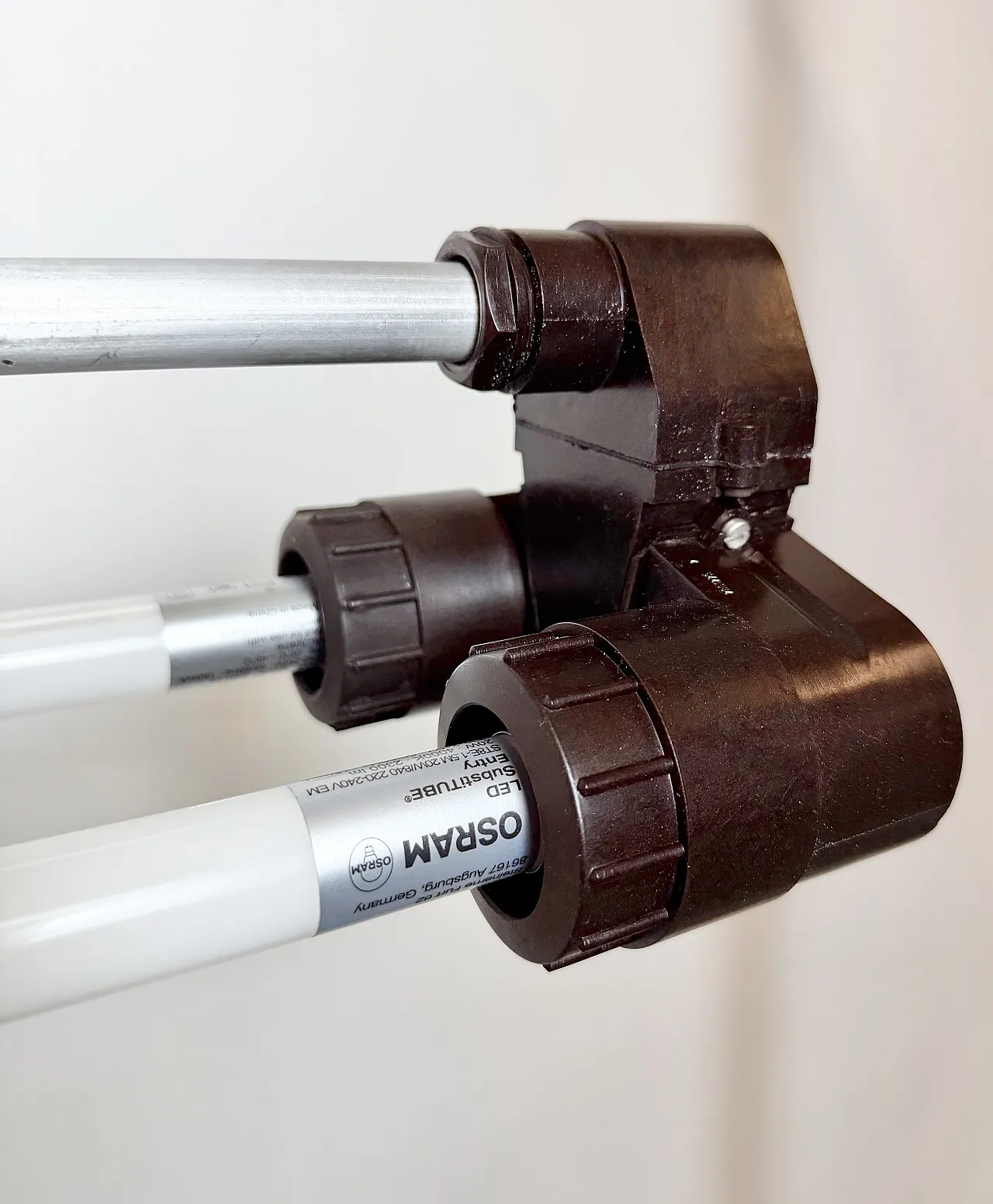 Industrial Silver Tube Light from Elektrosvit, 1970s 9