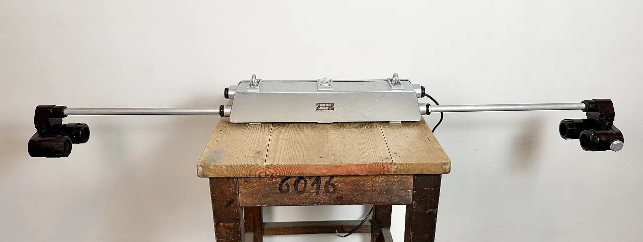 Industrial Silver Tube Light from Elektrosvit, 1970s 14