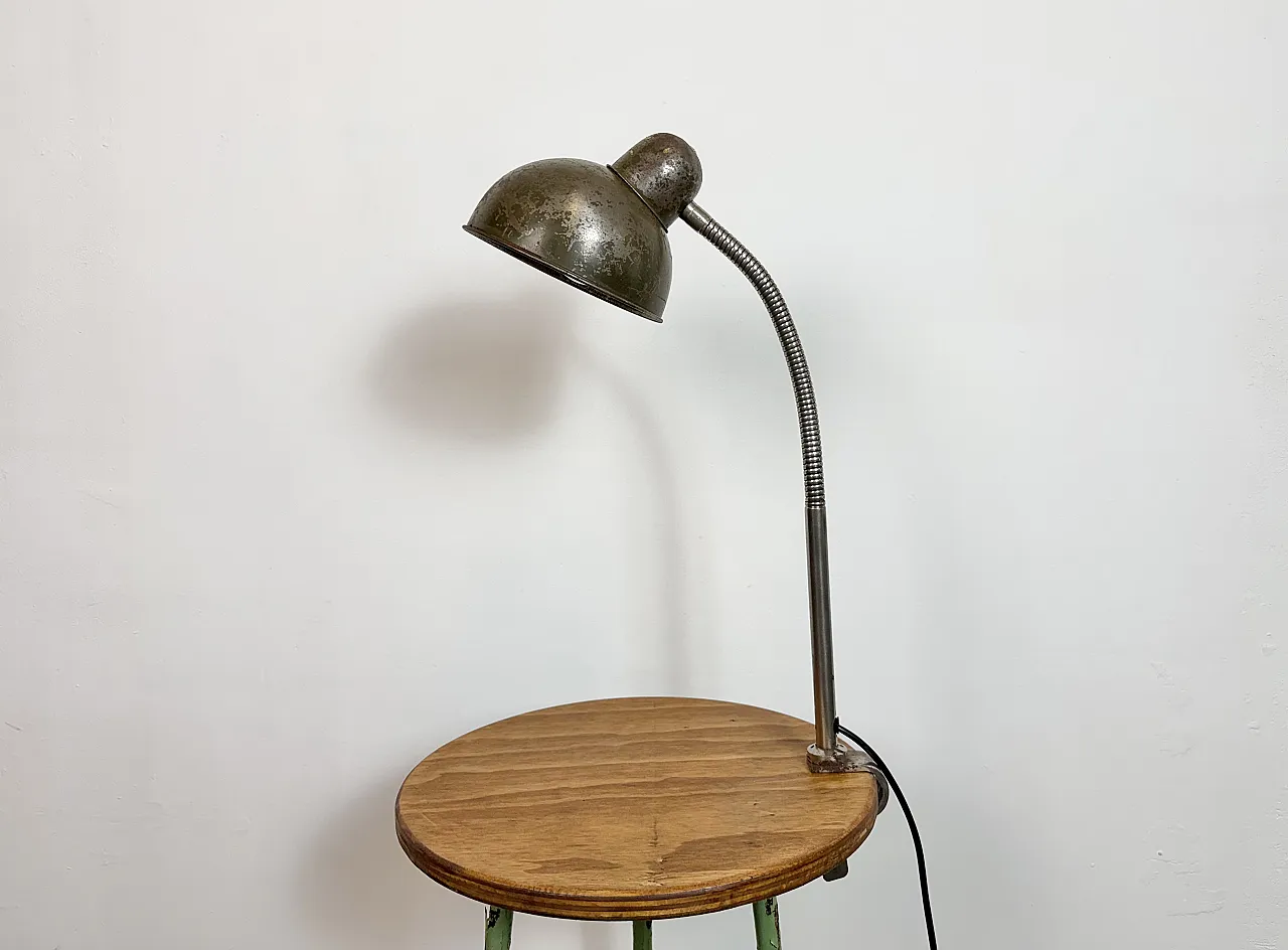 Industrial Workshop Gooseneck Table Lamp, 1960s 2