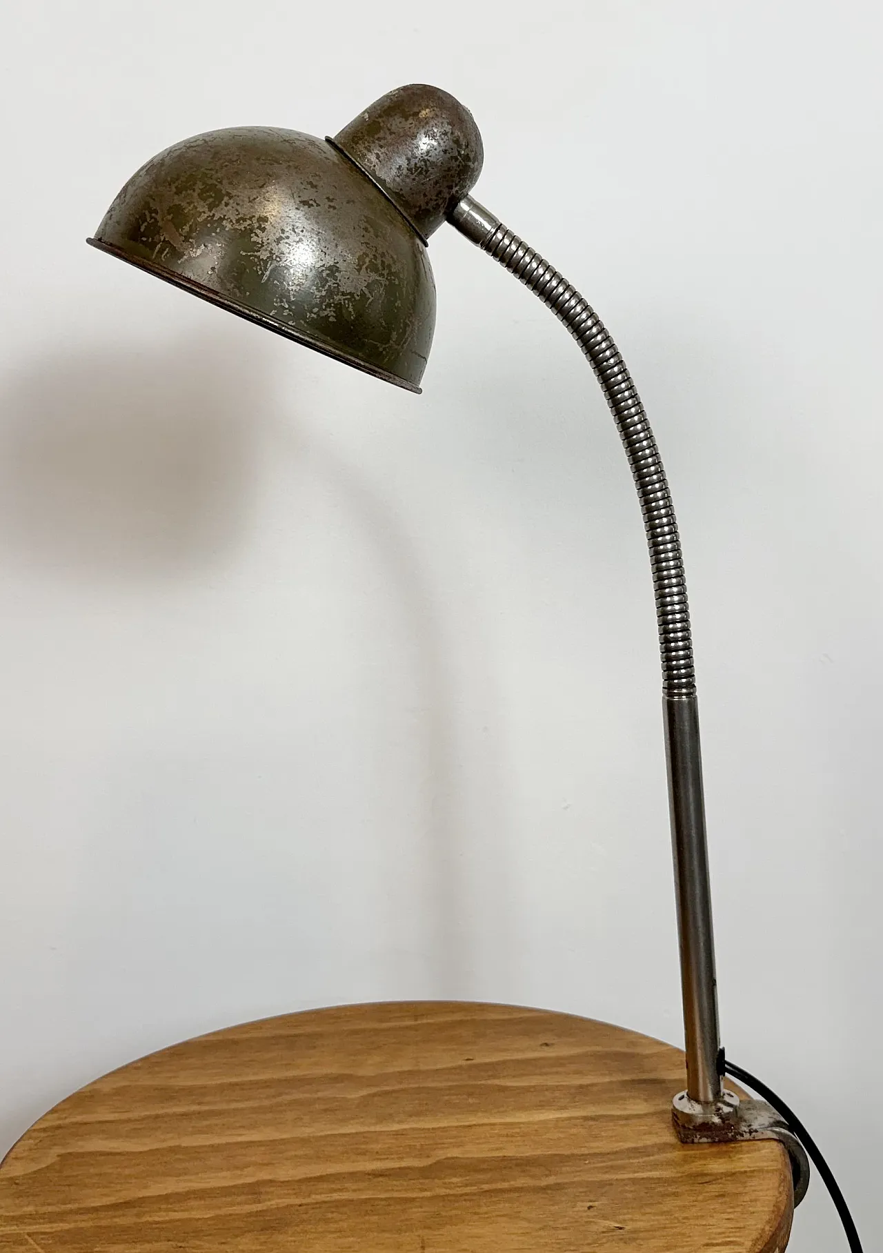 Industrial Workshop Gooseneck Table Lamp, 1960s 3