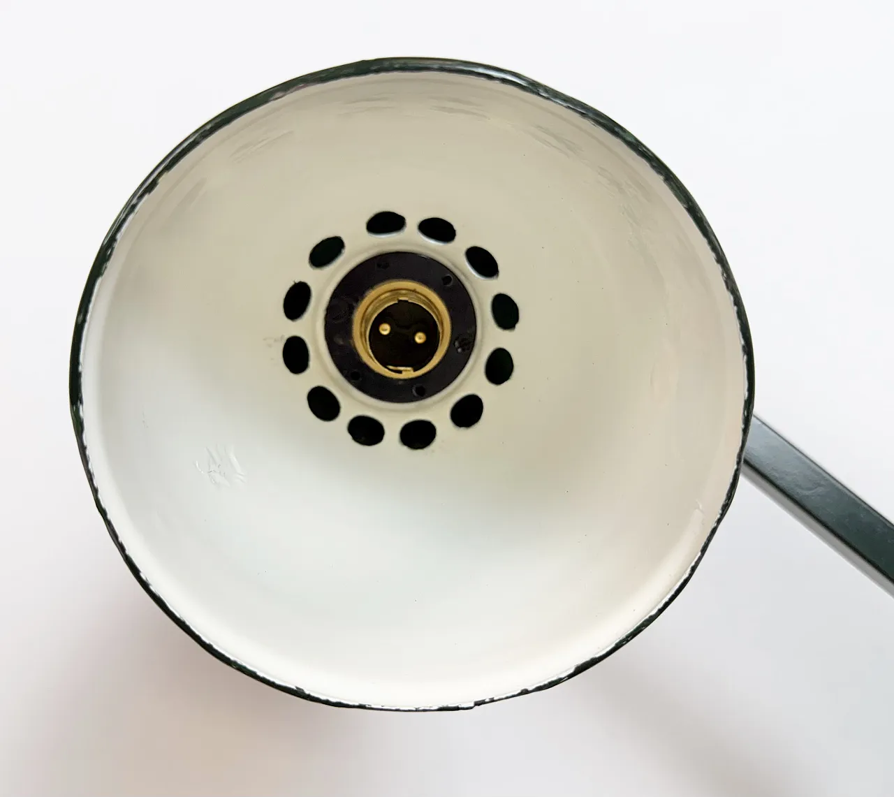 Industrial Green Enamel Adjustable Table Lamp, 1960s 10