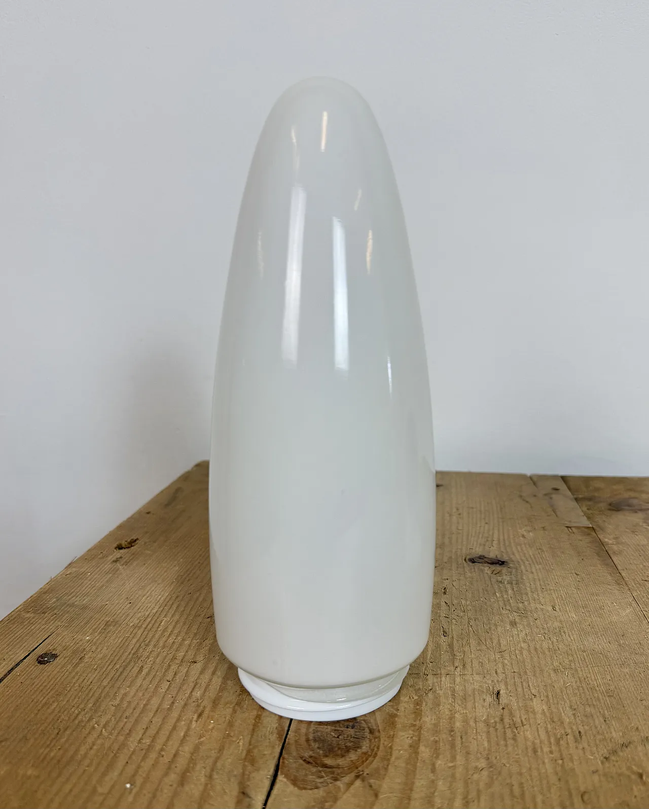 Industrial White Bakelite Wall Light with Milk Glass, 1950s 15