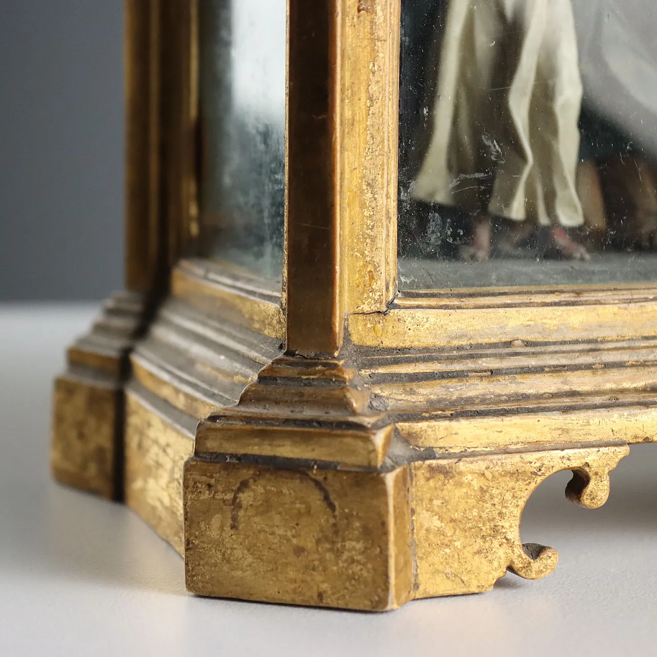 Case with wax sculpture of Saint Anne and the Virgin Mary,19th century 6
