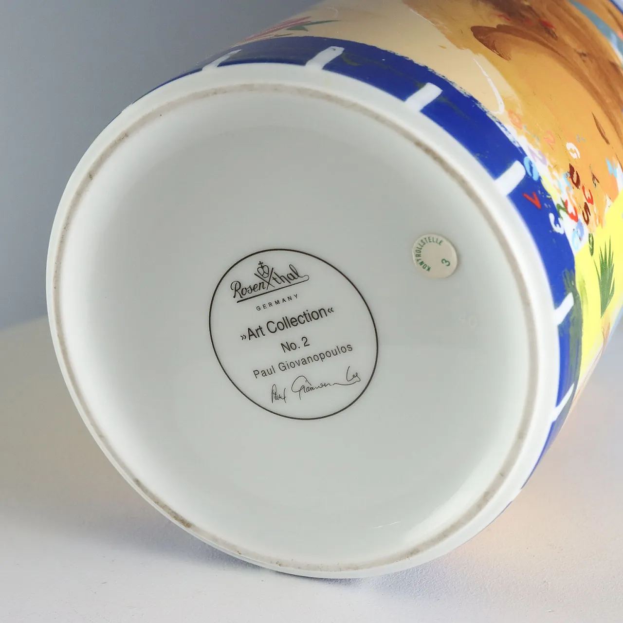 Rosenthal Paul Giovanopoulos porcelain vase, 20th century 6
