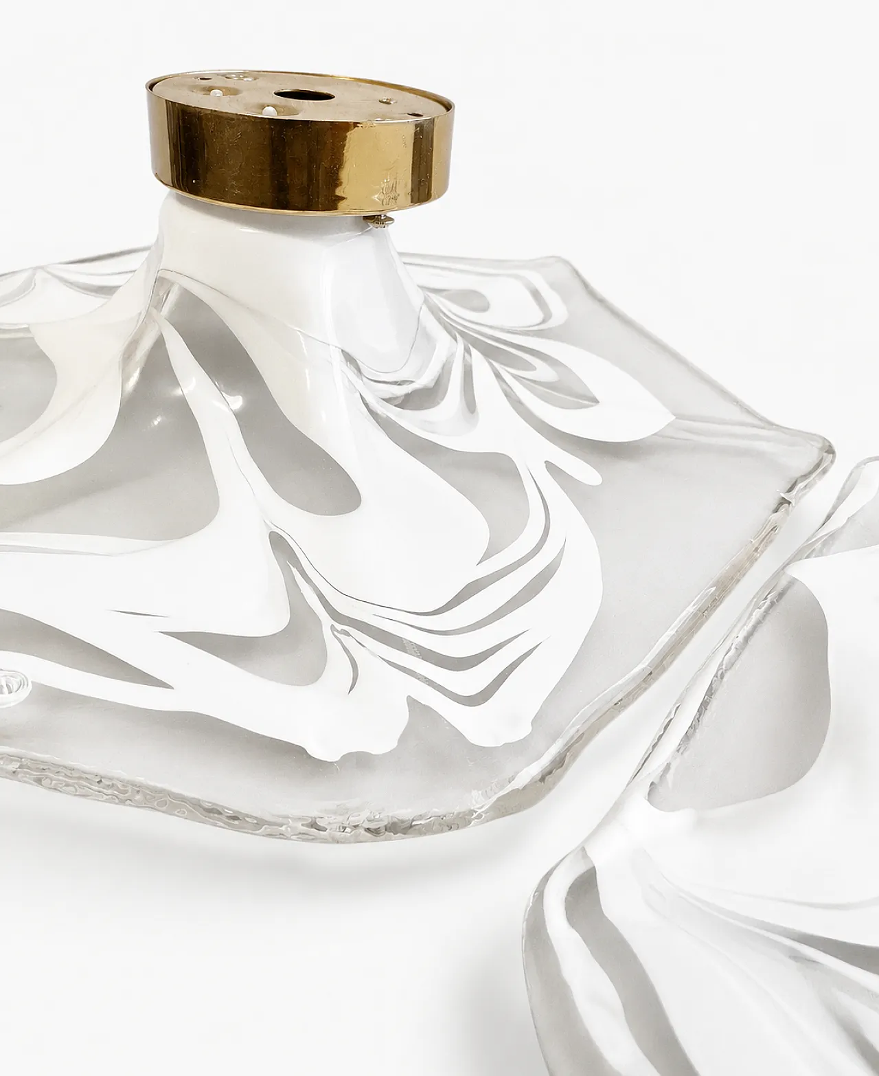 Pair of La Murrina ceiling/wall lamps in Murano artistic glass 1