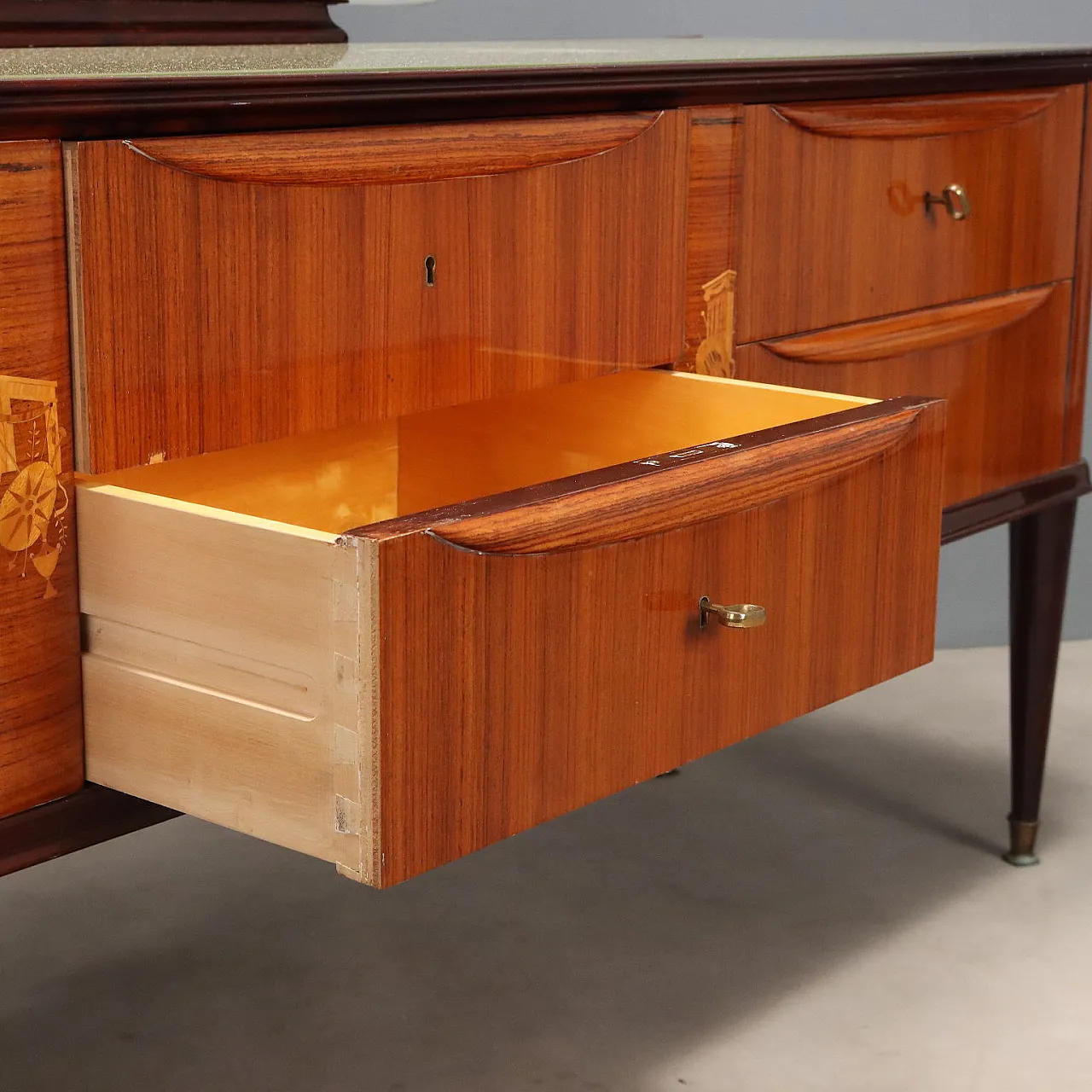 Dresser with mirror, mid-20th century 4