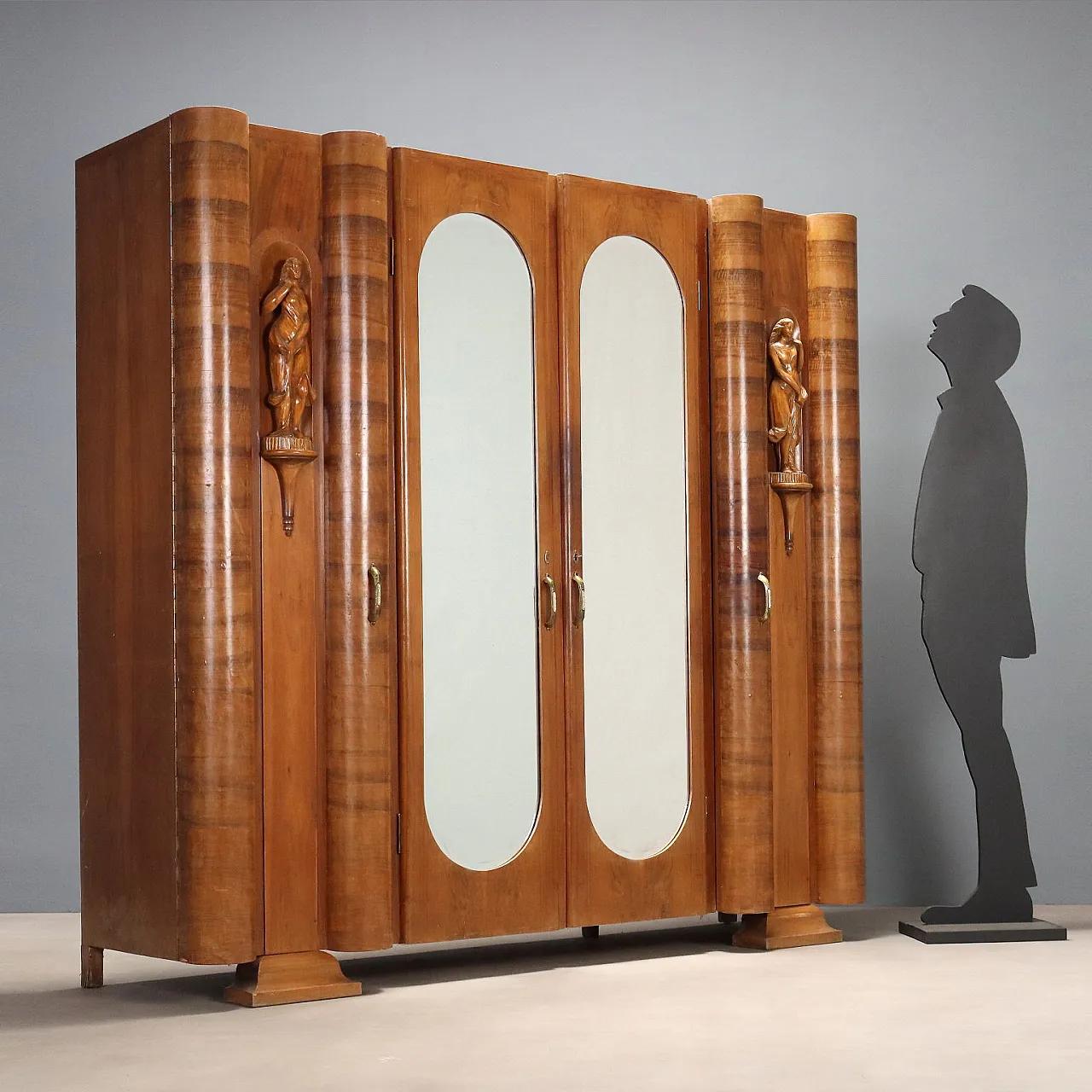 Art Deco wardrobe cabinet, 20th century 3